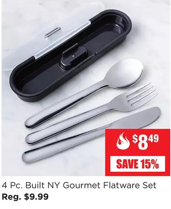 Kitchen Stuff Plus 4 pc. built ny gourmet flatware set offer