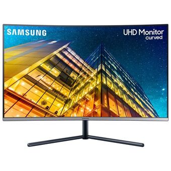 Best Buy Samsung 32" 4k ultra hd 60hz 4ms gtg curved va led gaming monitor (lu32r590cwnxza) - dark blue-grey offer