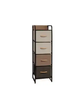 4 drawer fabric cabinet mutli