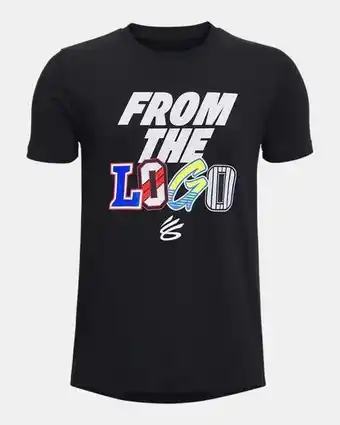 Under Armour Boys' curry from the logo short sleeve offer