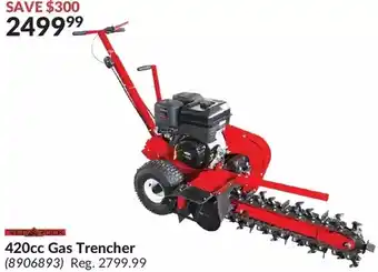 Princess Auto Red rock 420cc gas trencher offer