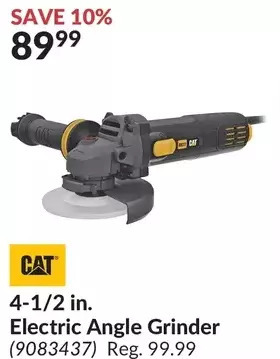 Princess Auto Cat 4-1/2 in. electric angle grinder offer
