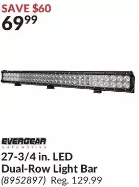 Princess Auto Evergear automotive 27-3/4 in. led dual-row light bar offer