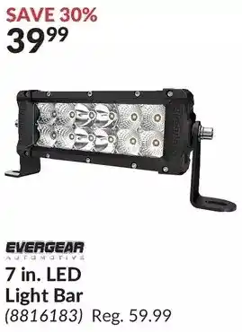 Princess Auto Evergear automotive 7 in. led light bar offer