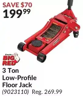 Princess Auto Torin big red 3 ton low-profile floor jack offer