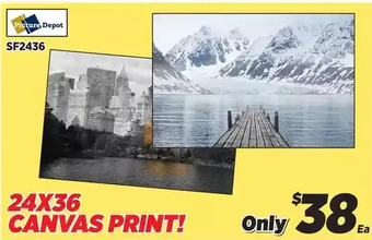 Surplus Furniture Canvas print offer