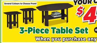 Surplus Furniture 3pc table set offer