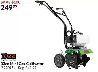 Princess Auto Tazz 33cc mini gas cultivator offer