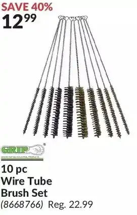 Princess Auto Grip 10 pc wire tube brush set offer