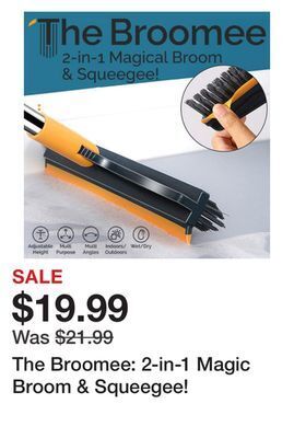 Showcase The broomee: 2-in-1 magic broom & squeegee! offer