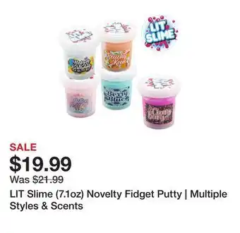 Showcase Lit slime (7.1oz) novelty fidget putty | multiple styles & scents offer