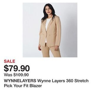 TSC Stores Wynne layers 360 stretch pick your fit blazer offer