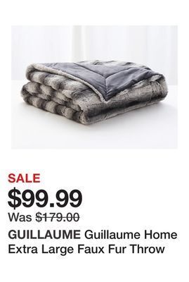 TSC Stores Guillaume home extra large faux fur throw offer