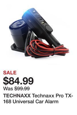 TSC Stores Technaxx pro tx-168 universal car alarm offer