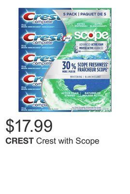 Costco Crest with scope offer