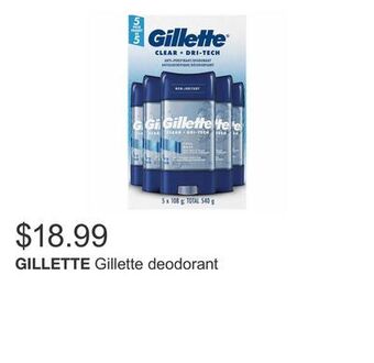 Costco Gillette deodorant offer