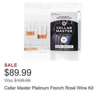 Costco Cellar master platinum french rosé wine kit offer