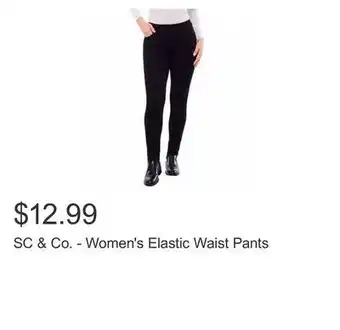 Costco Sc & co. - women's elastic waist pants offer
