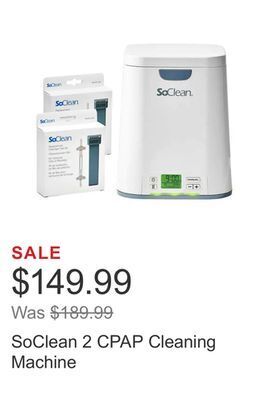 Costco Soclean 2 cpap cleaning machine offer