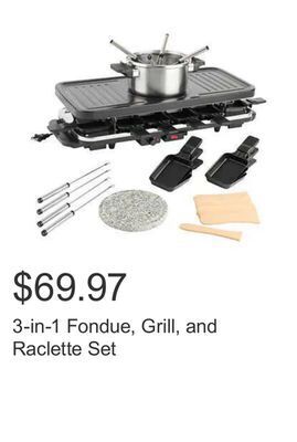 Costco 3-in-1 fondue, grill, and raclette set offer