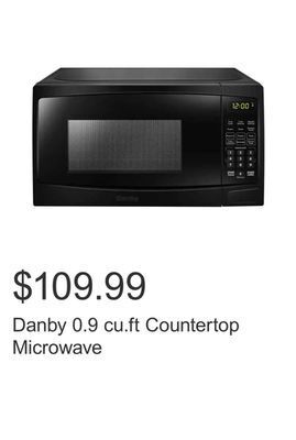 Costco Danby 0.9 cu.ft countertop microwave offer