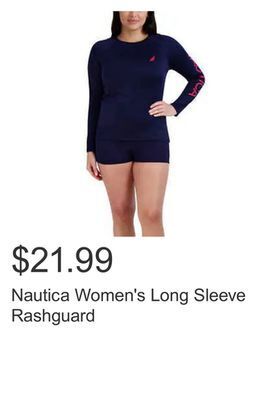 Costco Nautica women's long sleeve rashguard offer