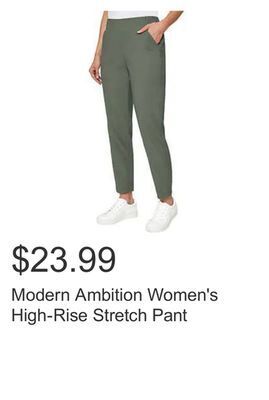 Costco Modern ambition women's high-rise stretch pant offer
