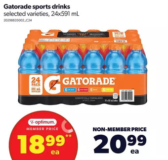 Real Canadian Superstore Gatorade sports drinks offer