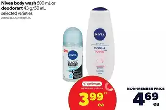 Real Canadian Superstore Nivea body wash or deodorant offer