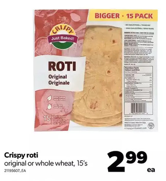 Real Canadian Superstore Crispy roti offer