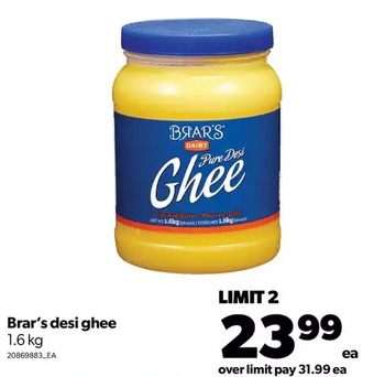 Real Canadian Superstore Brar's desi ghee offer