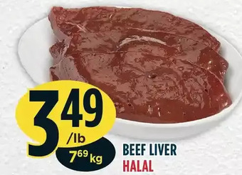 Marché Adonis Beef liver offer