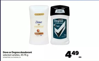 Real Canadian Superstore Dove or degree deodorant offer