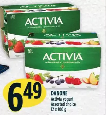 Marché Adonis Danone activia yogurt offer