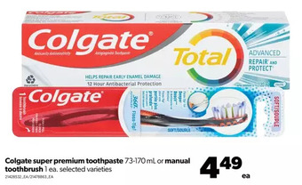 Real Canadian Superstore Colgate super premium toothpaste or manual toothbrush offer