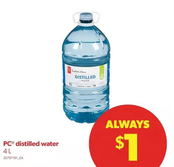 Real Canadian Superstore Pc distilled water offer