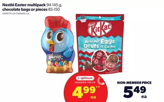 Real Canadian Superstore Nestlé easter multipack, chocolate bags or pieces offer