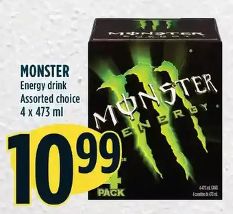 Marché Adonis Monster energy drink offer