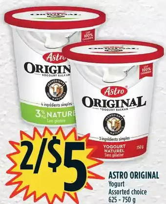 Marché Adonis Astro original yogurt offer