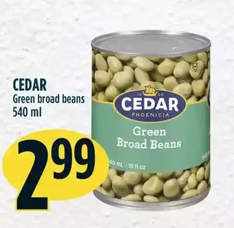 Marché Adonis Cedar green broad beans offer