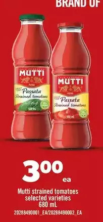 Real Canadian Superstore Mutti strained tomatoes offer