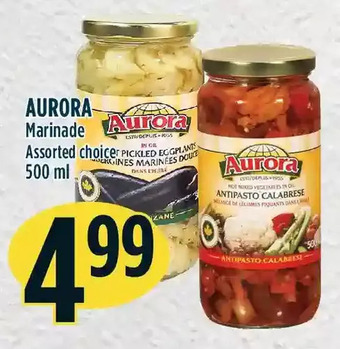 Marché Adonis Aurora marinade offer
