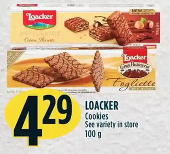 Marché Adonis Loacker cookies offer