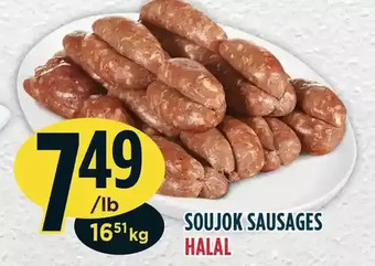 Marché Adonis Soujok sausages offer