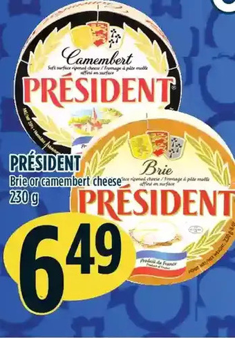 Marché Adonis Président brie or camembert cheese offer