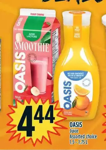 Marché Adonis Oasis juice offer