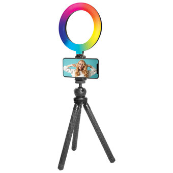 Best Buy Mobifoto mobilite compact 6" rgb led ring light vlogging kit offer
