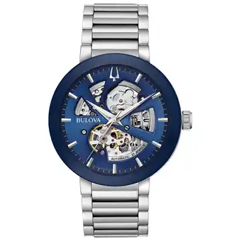 Best Buy Bulova modern automatic 42mm men's dress watch - silver/blue offer