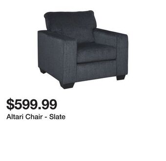 Ashley Furniture Altari chair - slate offer