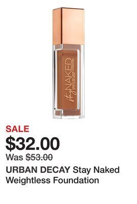 Sephora Stay naked weightless foundation offer